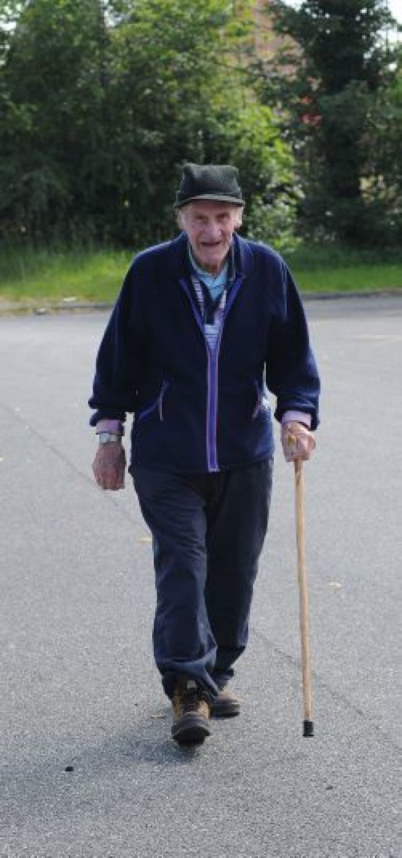 Other image for Alan’s boots are certainly made for walking  even at the age of 90...